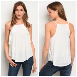 ⚡️5/$15 Women’s Sleeveless Top With Ruffles